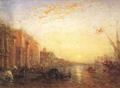 Venice with Doges'Palace at Sunrise (mk22), Felix Ziem
